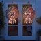 LED 4th of July Bows for Wreath, Patriotic Wreath Bows LED Red Blue Burlap Bows American Flags Bow with LED Lights Memorial Day Farmhouse Craft Bows for Front Door Decorations